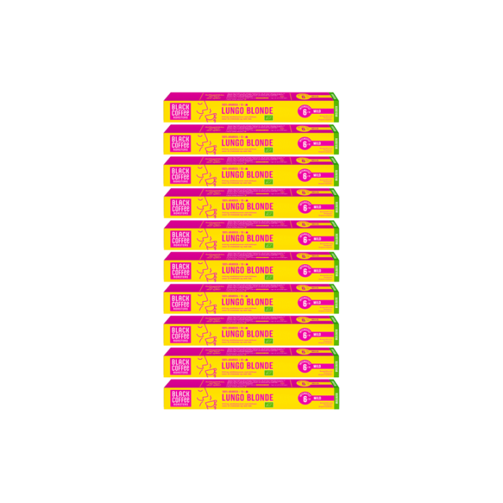 Black Coffee Roasters Lungo Blonde kaffekapslar Eko 10 x 10 st