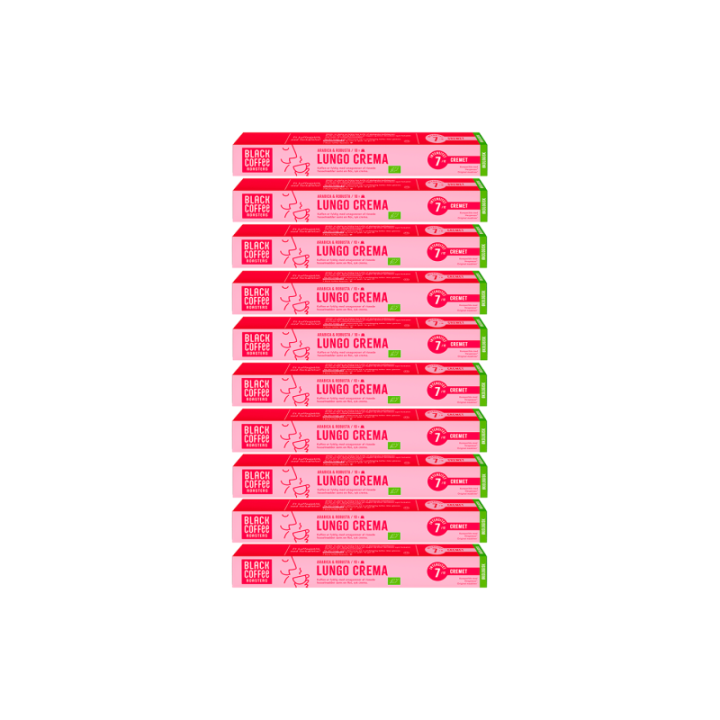 Black Coffee Roasters Lungo Crema Kaffekapslar Eko 10 x 10 st