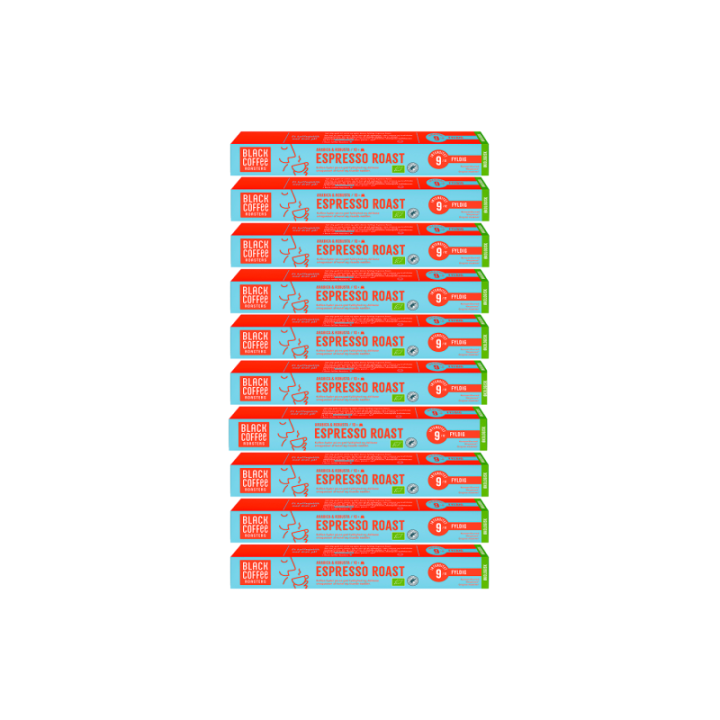 Black Coffee Roasters Espresso Roast Kaffekapslar Eko 10 x 10 st