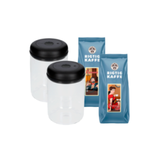 Fellow Atmos Vakuumkaffebehållare 2 st Inkl. 2 x 500 g Rigtig Kaffe