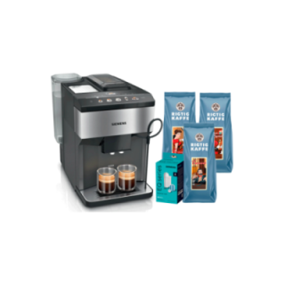 Siemens TP517R03 EQ500 Inkl. Vårdpaket & 1,5kg Rigtig Kaffe