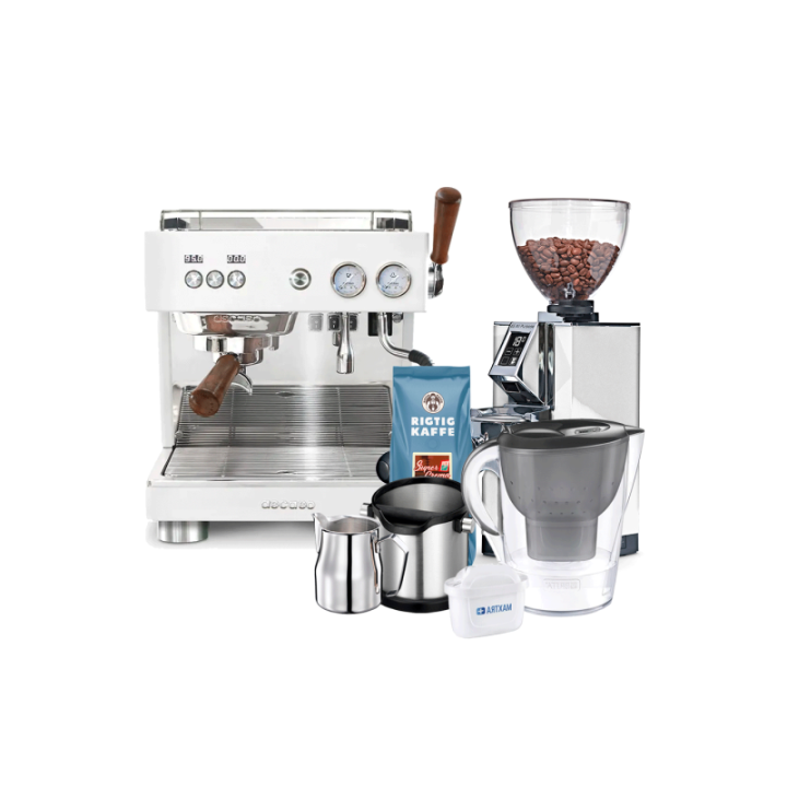 Ascaso Baby T Plus Inkl. Eureka Libra 65, Baristautrustning, Filterkanna & Kaffe