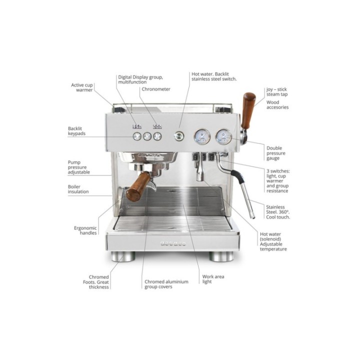 Ascaso Baby T Plus Inkl. Eureka Libra 65, Baristautrustning, Filterkanna & Kaffe