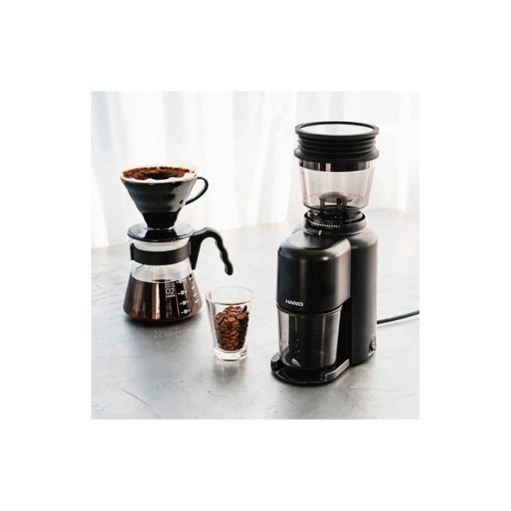 Hario V60 Elektrisk Kaffekvarn m. Blow Up System