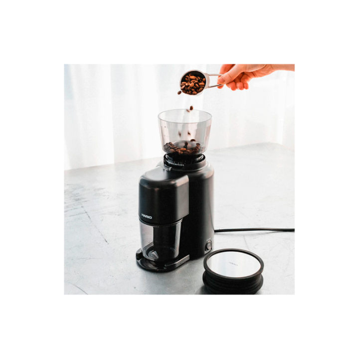 Hario V60 Elektrisk Kaffekvarn m. Blow Up System