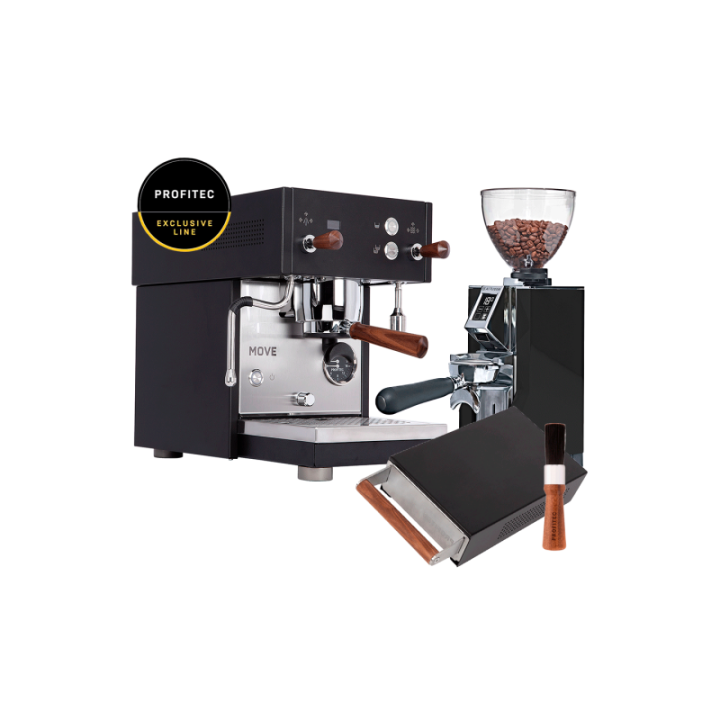 Profitec MOVE inkl. Eureka Libra 65 Kvarn, Knockbox & Rengöringsborste