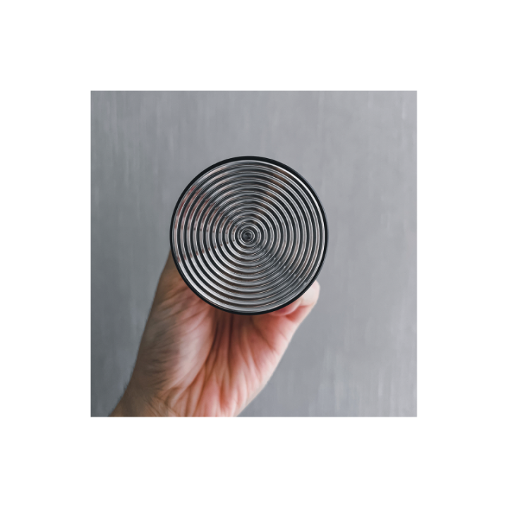 Normcore V4 Tamper med Fjäder & Rillor 53,3 mm Svart