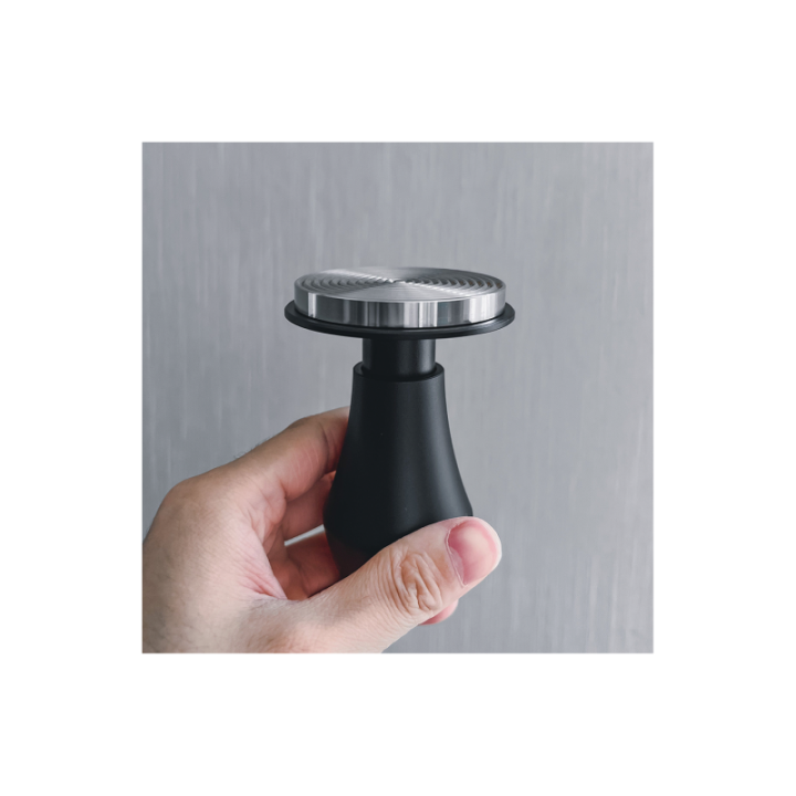 Normcore V4 Tamper med Fjäder & Rillor 53,3 mm Svart