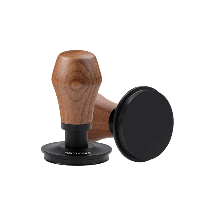 Normcore V4 Tamper med Fjäder & Titanbeläggning 58 mm Valnöt