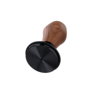 Normcore V4 Tamper med Fjäder, Rillor & Titanbeläggning 58 mm Valnöt