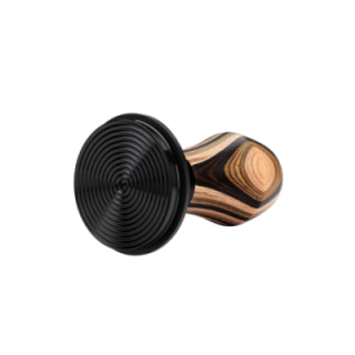 Normcore V4 Tamper med fjäder, räfflor & titanbeläggning 58 mm flerfärgat trä