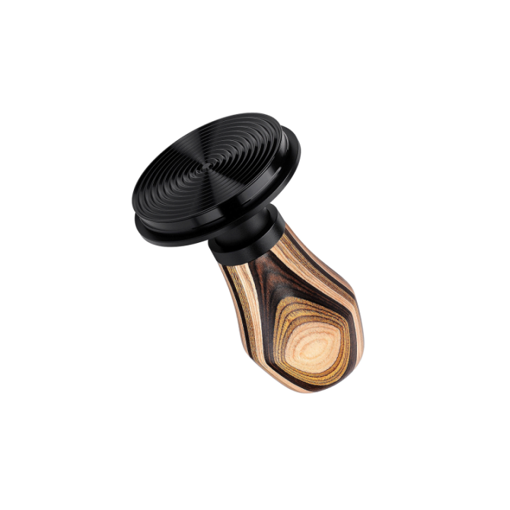 Normcore V4 Tamper med fjäder, räfflor & titanbeläggning 58 mm flerfärgat trä