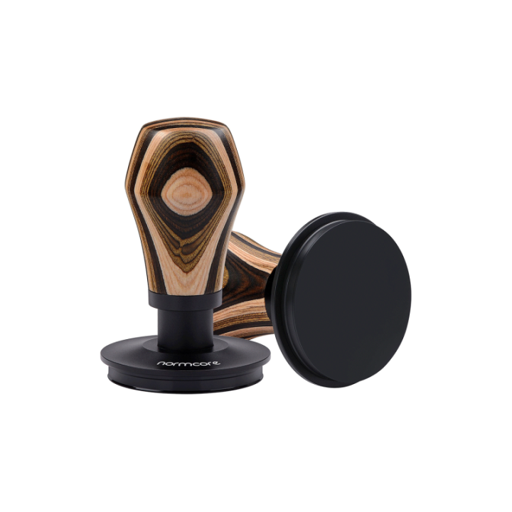 Normcore V4 Tamper med fjäder & titanbeläggning 58 mm flerfärgat trä
