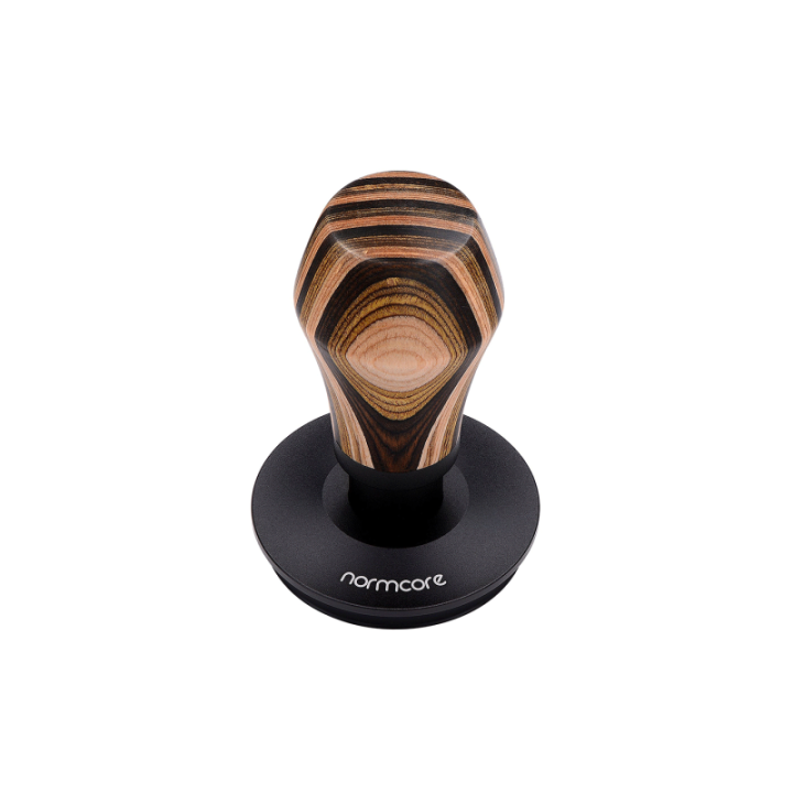 Normcore V4 Tamper med fjäder & titanbeläggning 58 mm flerfärgat trä