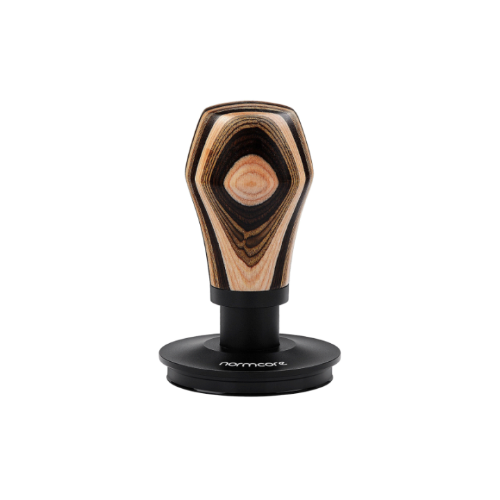 Normcore V4 Tamper med fjäder & titanbeläggning 58 mm flerfärgat trä