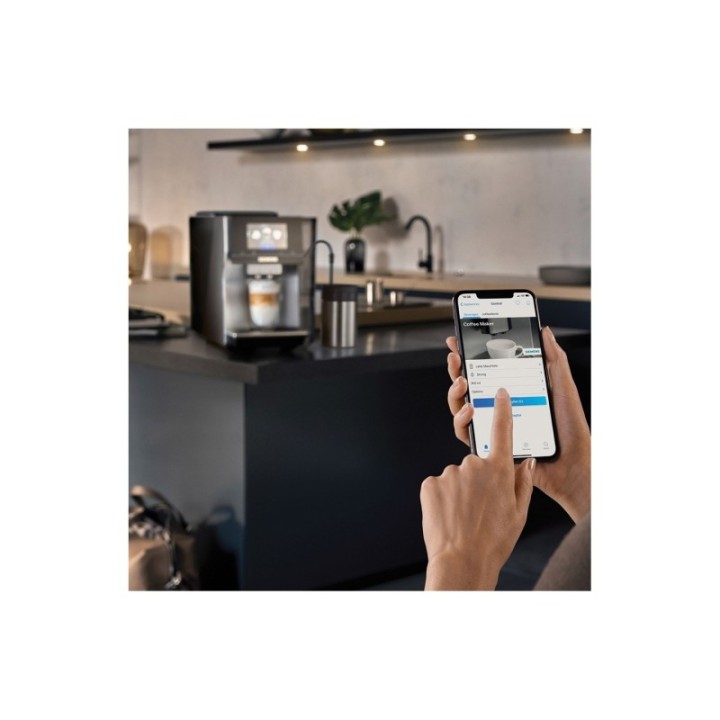 Siemens TP715R07 EQ700 Inox Silver Metallic Espressomaskin Inkl. Mjölkbehållare Glas 0,7 L