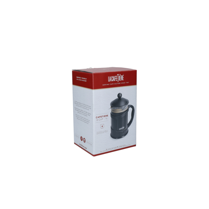 La Cafetiere 8 koppar stempelkanna svart