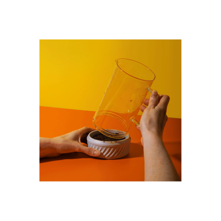 La Cafetière Zero 8 Kop. Stempelkanna Latte