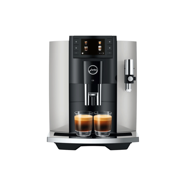Jura E8 (EC) Platin Espressomaskin Inkl. Startpaket (DK språk)