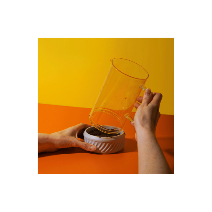 La Cafetière Zero 3 koppar stempelkanna Latte