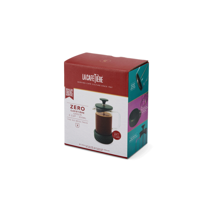La Cafetière Zero 3-kopps presskanna grön