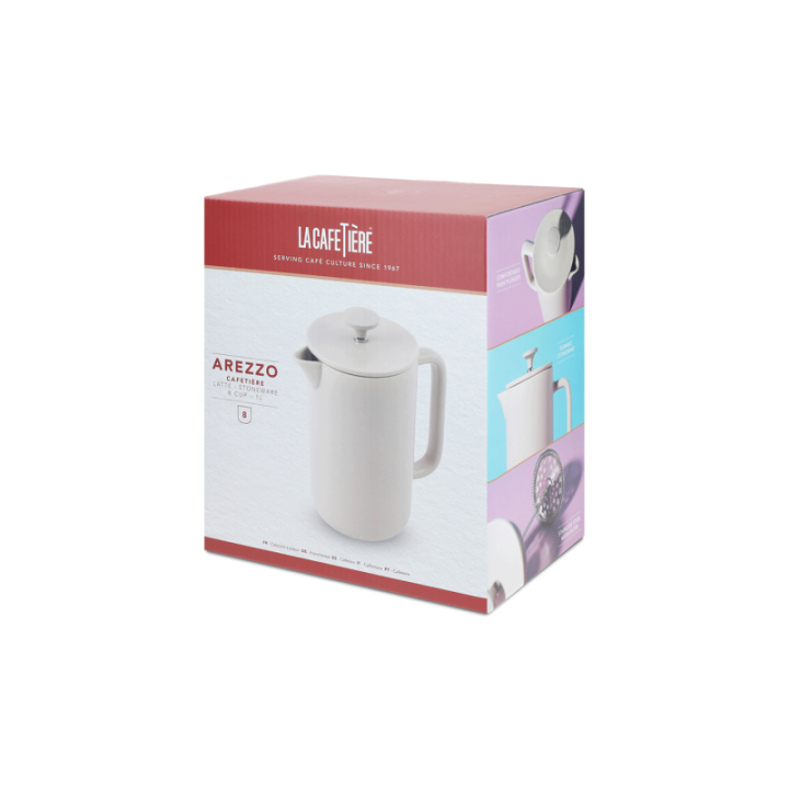 La Cafetière Arezzo 8 koppar stempelkanna Latte