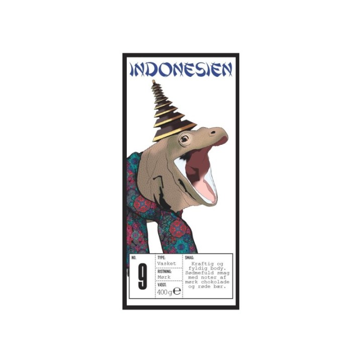 Rigtig Kaffe Indonesien Nr. 9 - 400 g Hela kaffebönor