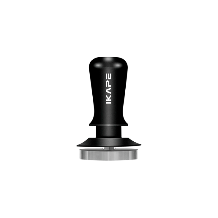 IKAPE V3 Kalibreret Tamper med Fjeder & Riller 58 mm Sort