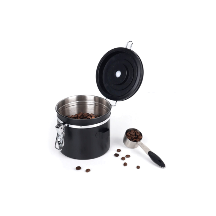 IKAPE Kaffebeholder Sort 600g