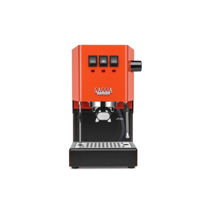 Gaggia Classic E24 Lobster Red Espressomaskine Inkl. Eureka Mignon Zero 55s Mat Sort Espressokværn