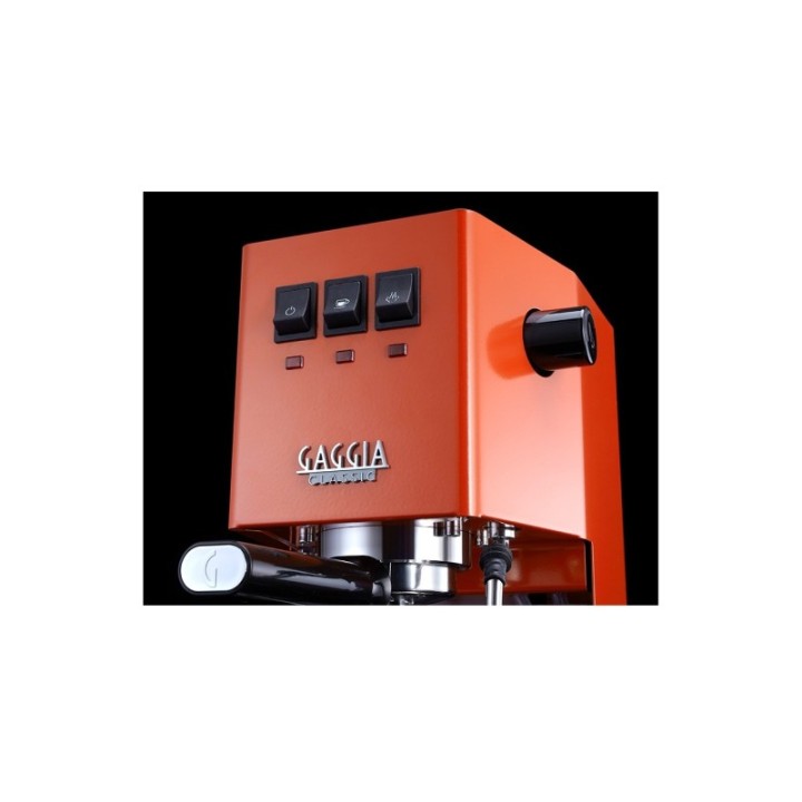 Gaggia Classic E24 Lobster Red Espressomaskine Inkl. Eureka Mignon Zero 55s Mat Sort Espressokværn