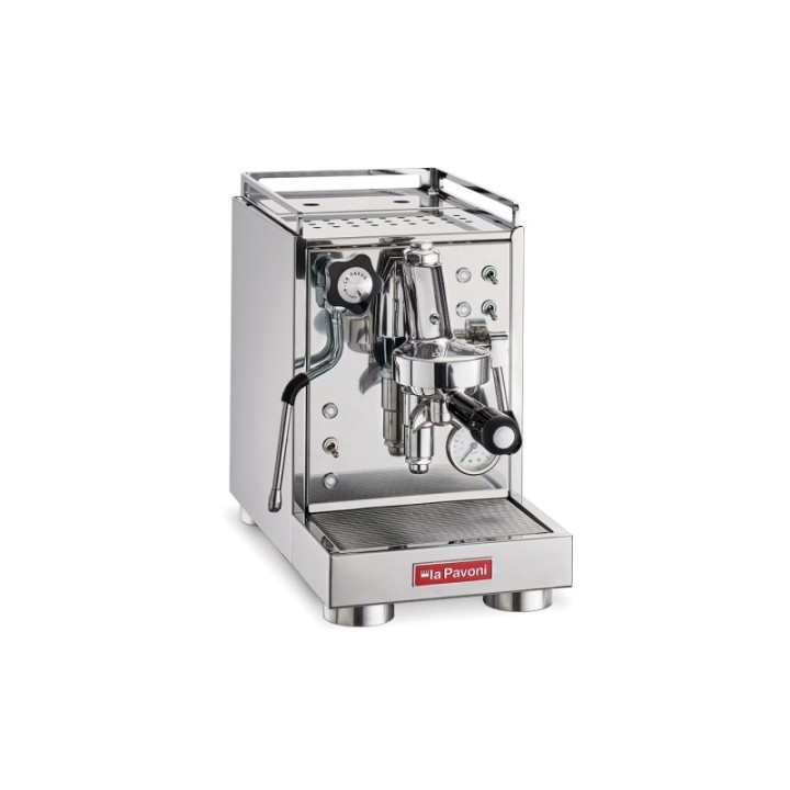 La Pavoni Mini Cellini LPSMCS01EU Espressomaskine Inkl. Eureka Mignon Zero 55s Mat Sort Espressokværn