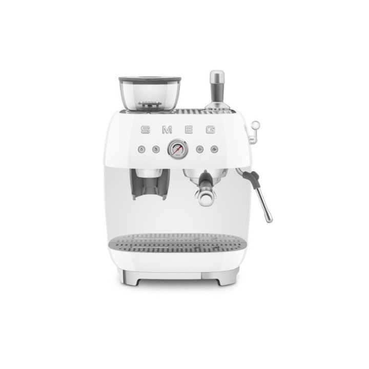 Smeg EGF03WHEU Manuel espressomaskine Inkl. Kværn Hvid & Rigtig Kaffe Bestseller Mixpakke 3kg Hele kaffebønner