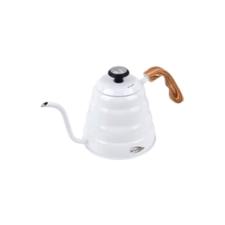 IKAPE Pour Over Kedel med Termometer 1,2 L Hvid