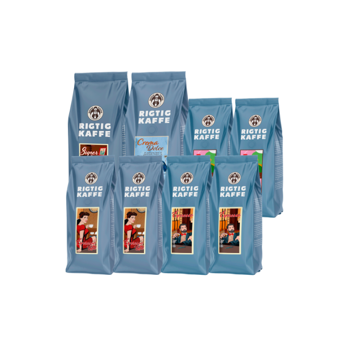 Rigtig Kaffe Mixpakke 5kg Hele kaffebønner