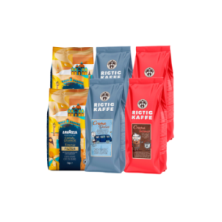 Rigtig Kaffe & Lavazza Mixpakke 6kg Hele kaffebønner