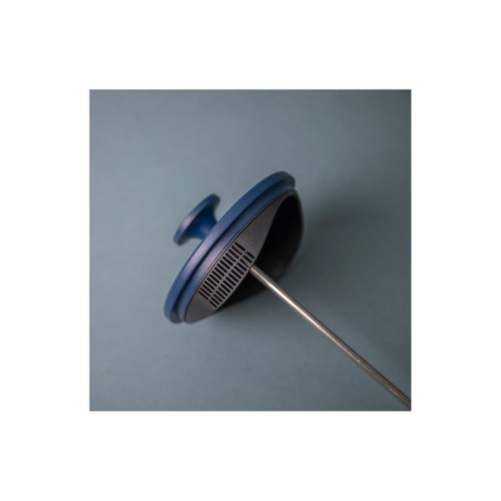 La Cafetière Pisa 8 Kop. Stempelkande Navy Inkl. House of Barista Elektrisk Kaffemølle & 400g Rigtig Kaffe