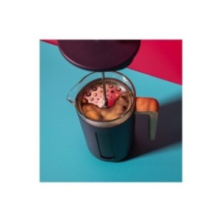 La Cafetière Pisa 8 Kop. Stempelkande Lilla Inkl. House of Barista Elektrisk Kaffemølle & 400g Rigtig Kaffe