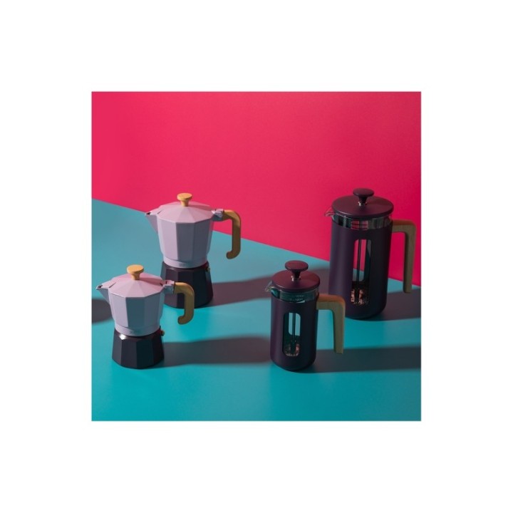 La Cafetière Pisa 8 Kop. Stempelkande Lilla Inkl. House of Barista Elektrisk Kaffemølle & 400g Rigtig Kaffe