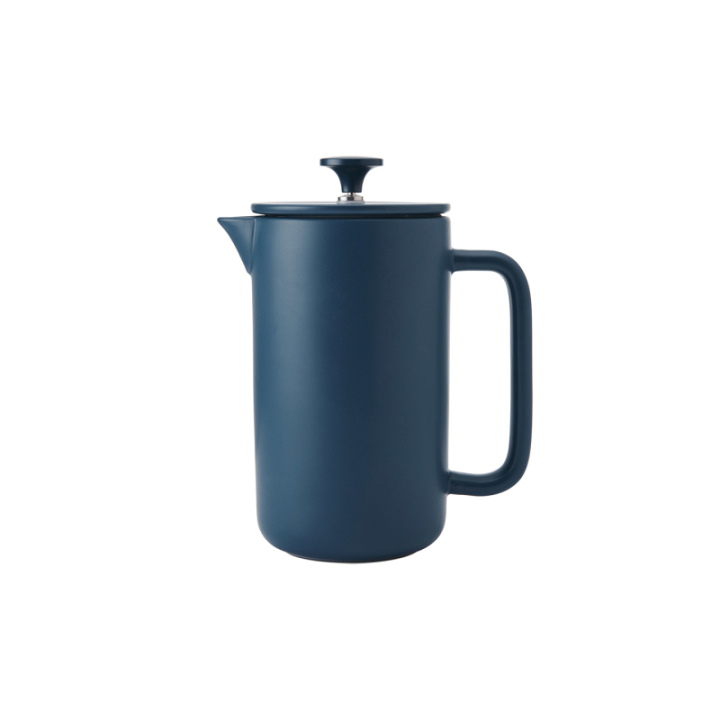 La Cafetière Arezzo 8 Kop. Stempelkande Navy Inkl. Krus 35 cl 2 Stk Navy