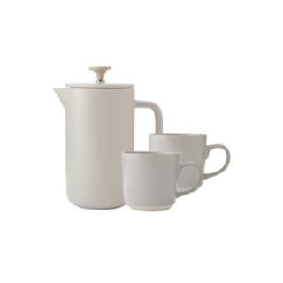 La Cafetière Arezzo 8 Kop. Stempelkande Latte Inkl. Krus 35 cl 2 Stk Latte