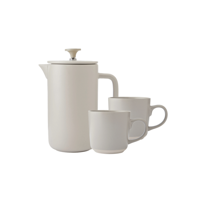 La Cafetière Arezzo 8 Kop. Stempelkande Latte Inkl. Krus 35 cl 2 Stk Latte