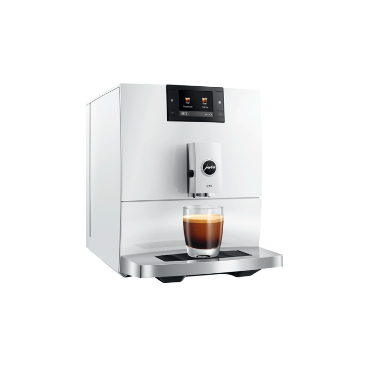 Jura C9 (EA) Piano White Espressomaskine Inkl. Startpakke DK sprog