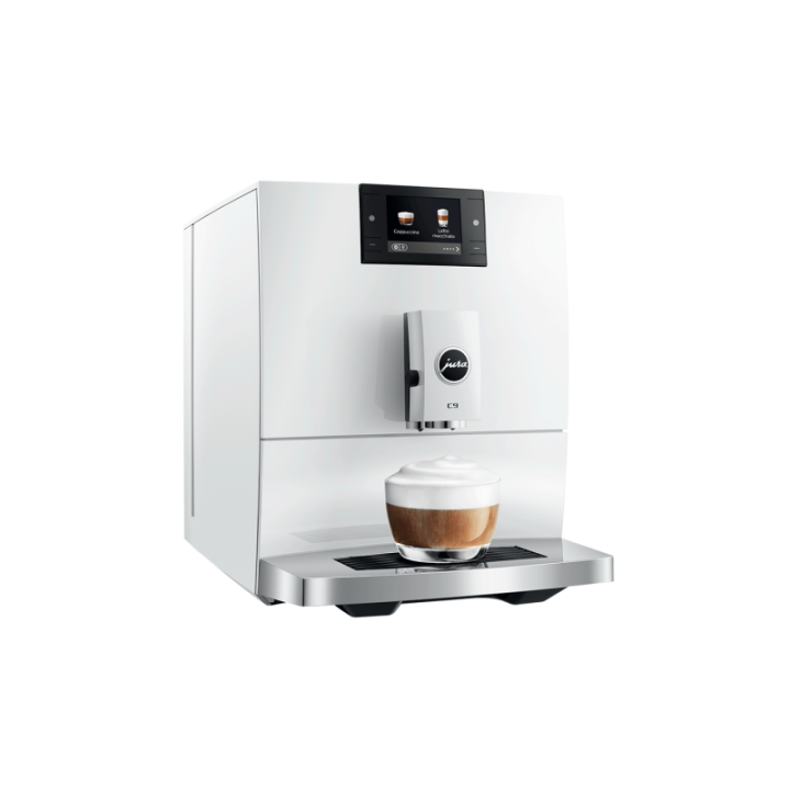 Jura C9 (EA) Piano White Espressomaskine Inkl. Startpakke DK sprog