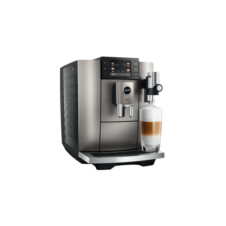 Jura E8 (ED) Midnight Silver Espressomaskine Inkl. Startpakke (DK sprog)