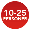 10-25 personer